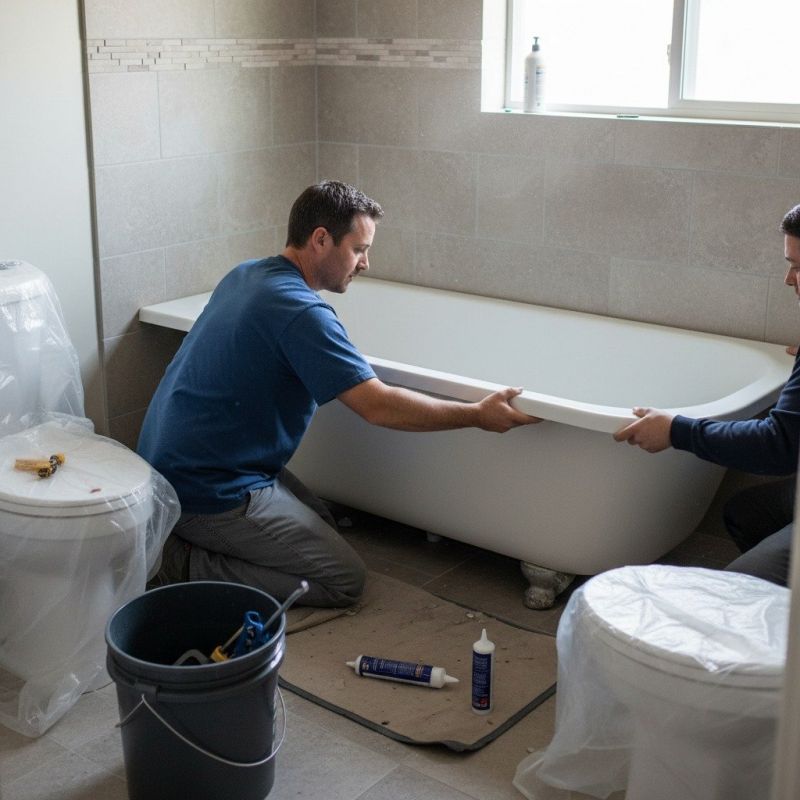 Elderly Bathtub Installation detail